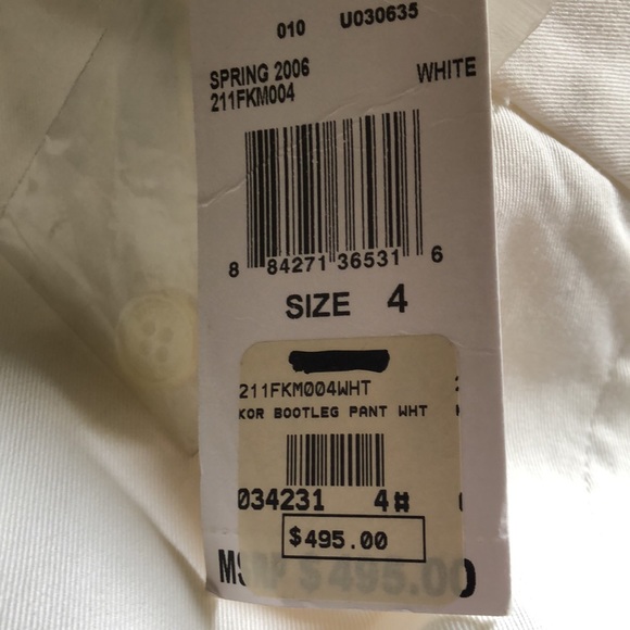 Michael Kors made in Italy white summer pants - Picture 8 of 8